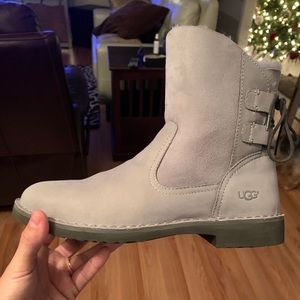 Ugg short tie back boot